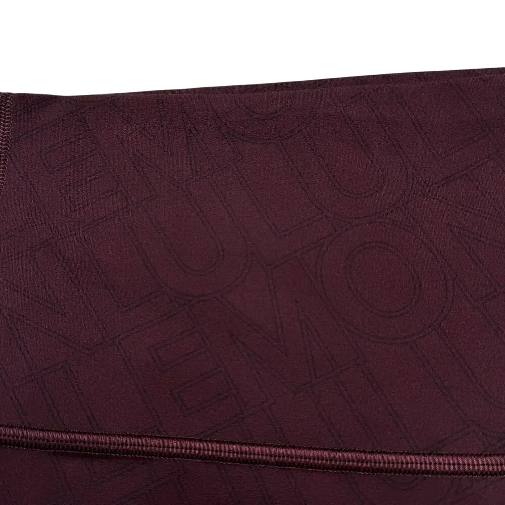 Lululemon Align High-Rise Short 6" Linear Wordmark Goodnight Plum Multi - Picture 9 of 10